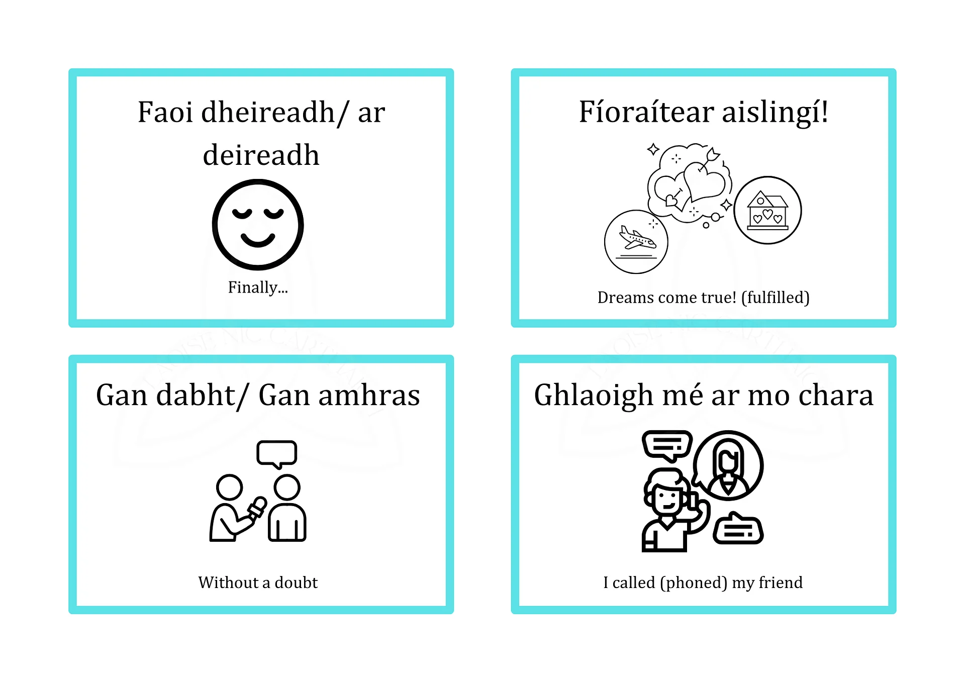 Irish Phrases Flashcard Pack product image (3)