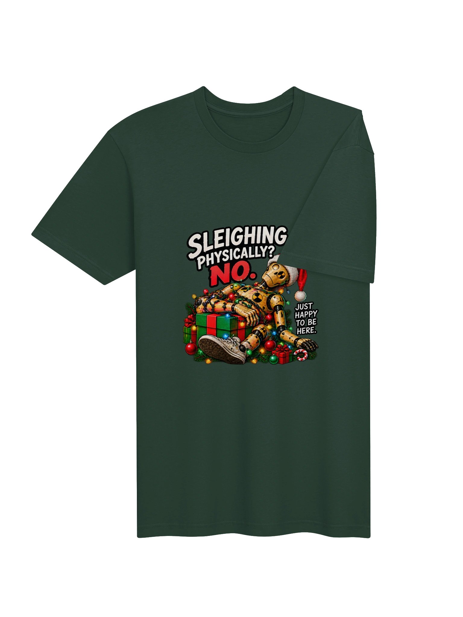 Funny Christmas Shirt — Sleighing It, Physically? No. | Broken Sleigh™ product image (5)