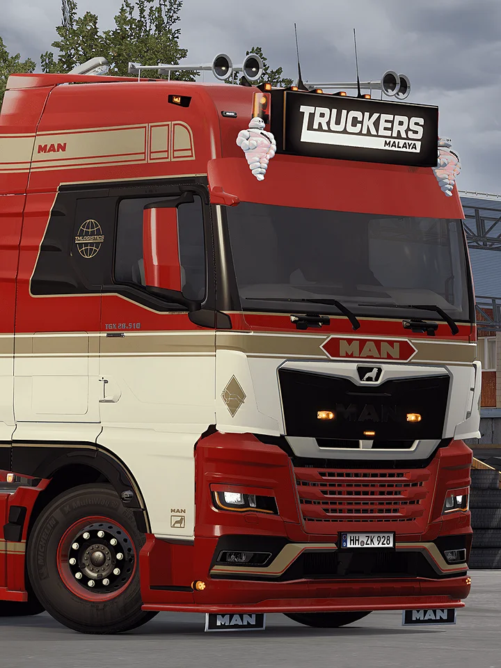 ETS2 - MAN TGX 2020 GN, GM, GX + Multicolor Skin (Gloss & matte color) for SCS & New RIGID & Trailer by KAST product image (2)