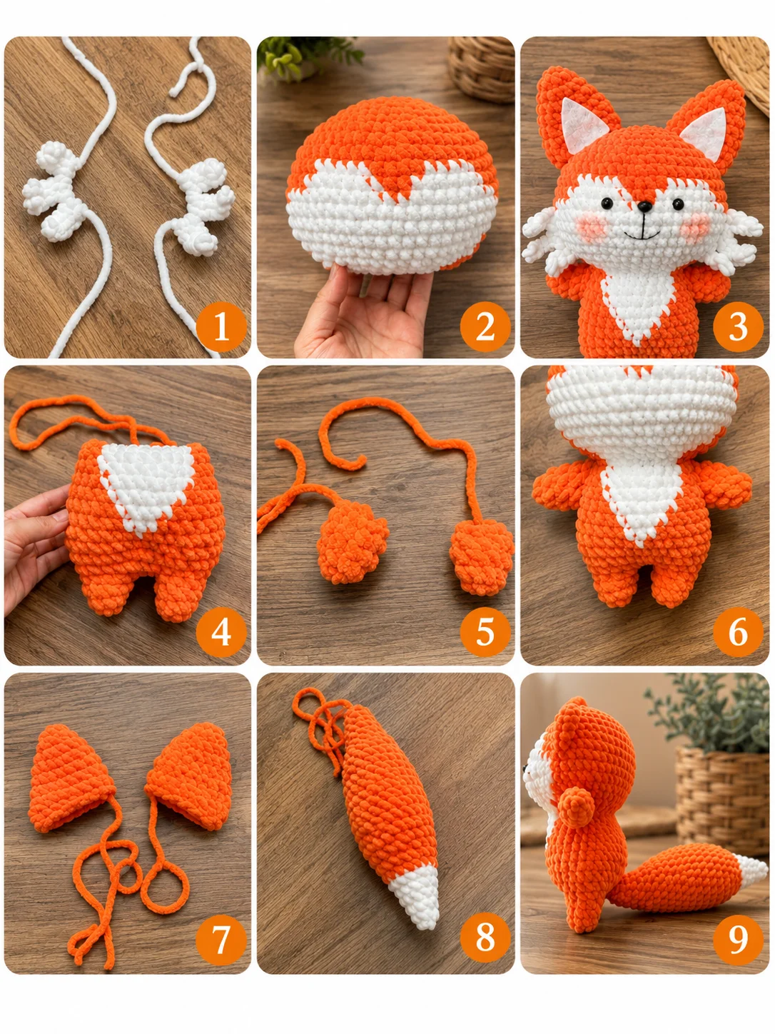 Cute Amigurumi Fox Crochet Pattern product image (3)