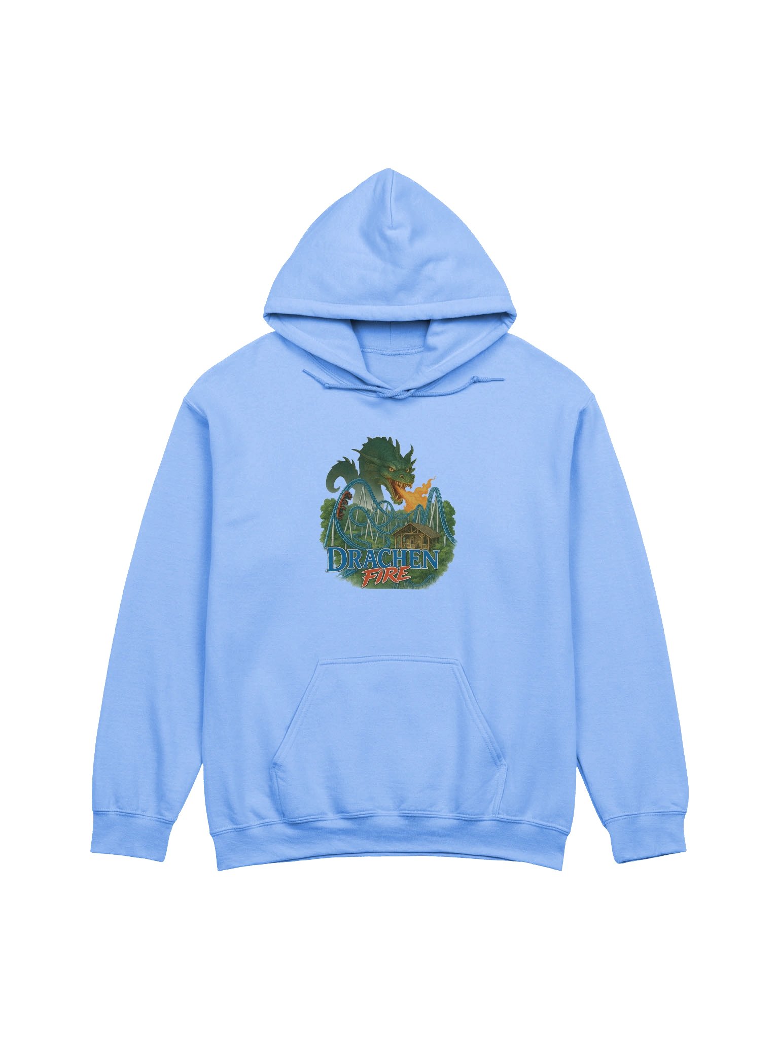 Drachen Fire Roller Coaster Unisex Hoodie product image (9)