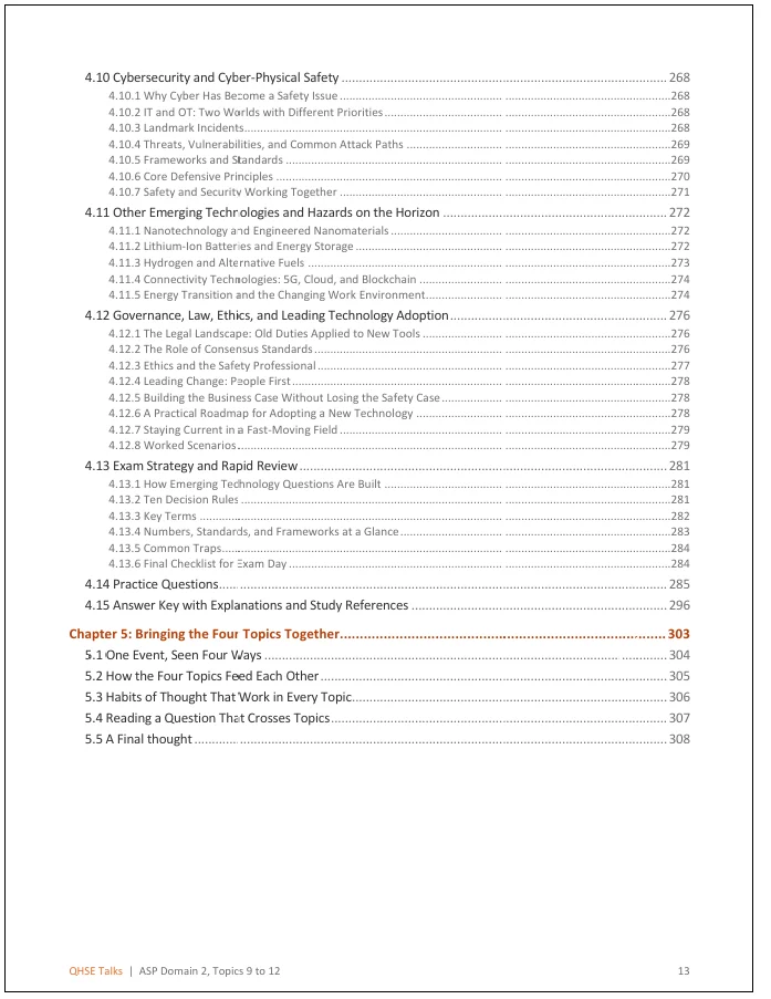 ASP 11 Domain 2 Topics 9–12: Complete Study Guide | Incident Investigations, Management of Change, Safety Performance Indicators & Emerging Technologies product image (11)