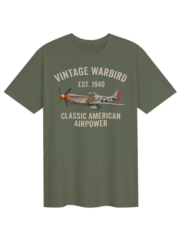 Vintage Warbird – Classic American Airpower T-Shirt product image (1)