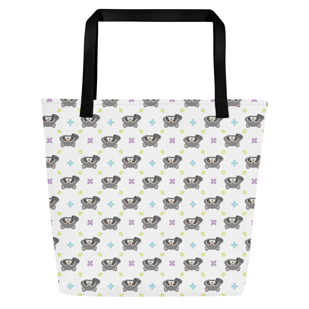 Raccoon Pattern Tote Bag product image (3)
