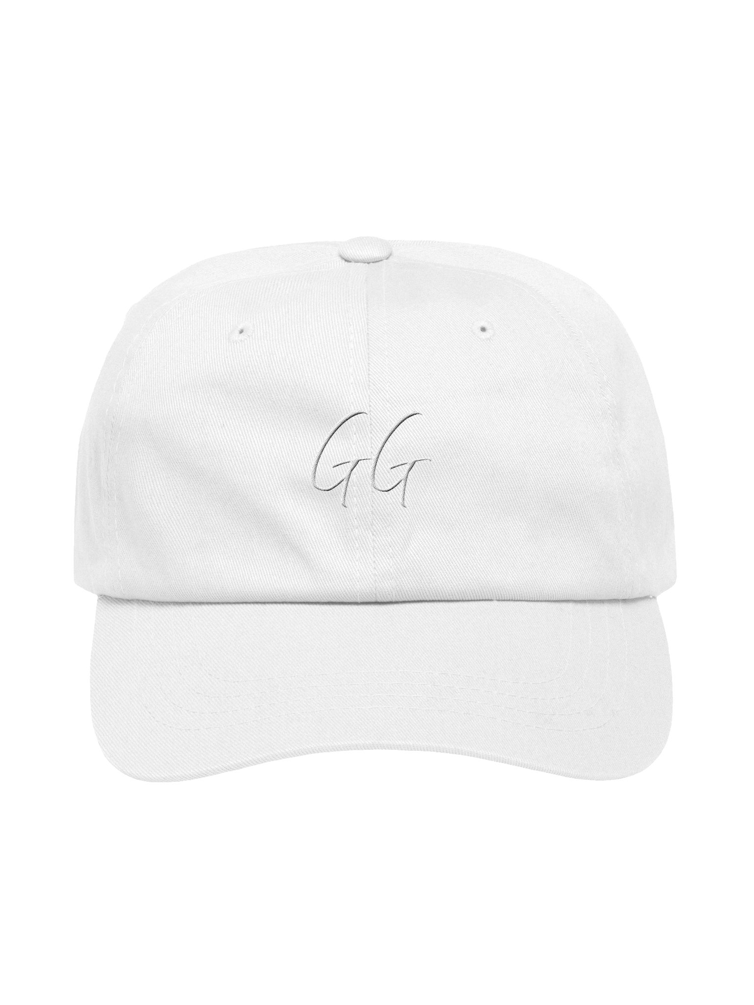 Embroidered "GG" Dad Hat - White product image (2)