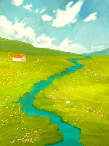 Gentle River Art Print product image (1)
