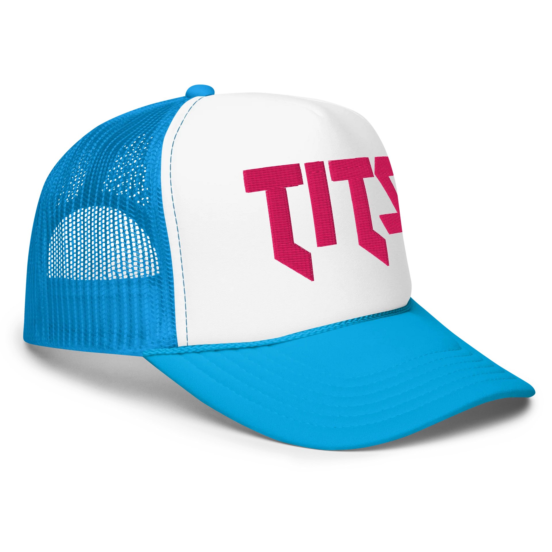FOAM & TITS Trucker Hat PINK product image (8)