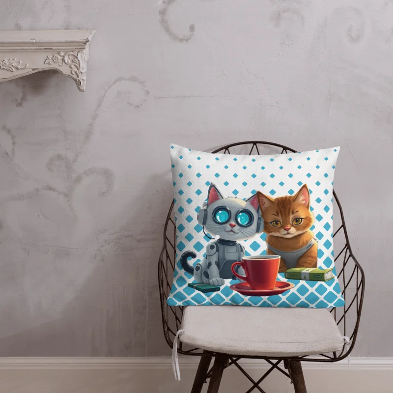 Premium Pillow-Cat & Bot product image (1)