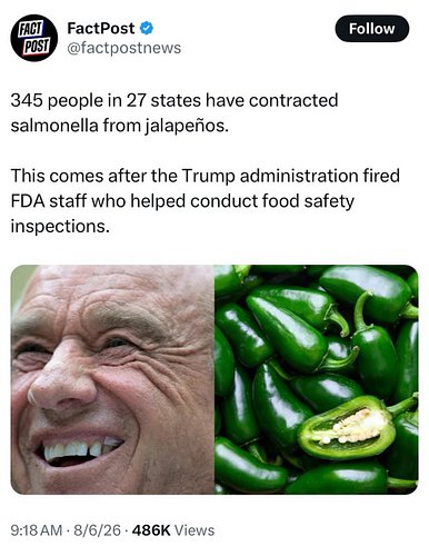 This is what happen when you let morons run our country 

Is anything safe to eat?