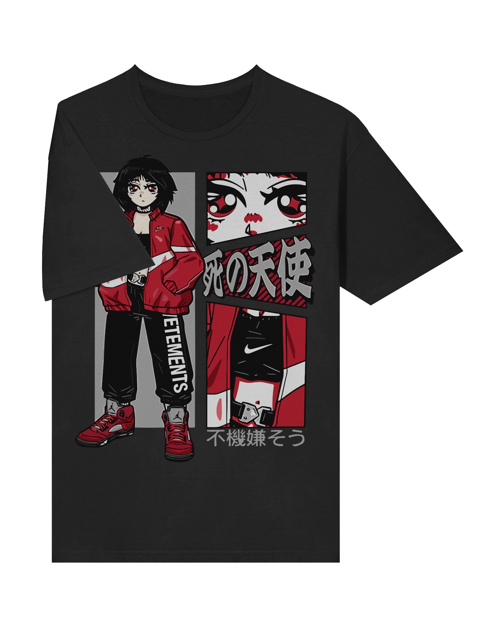 Anime Street Angel – Red Jacket Aesthetic – Gildan Softstyle T-Shirt product image (3)
