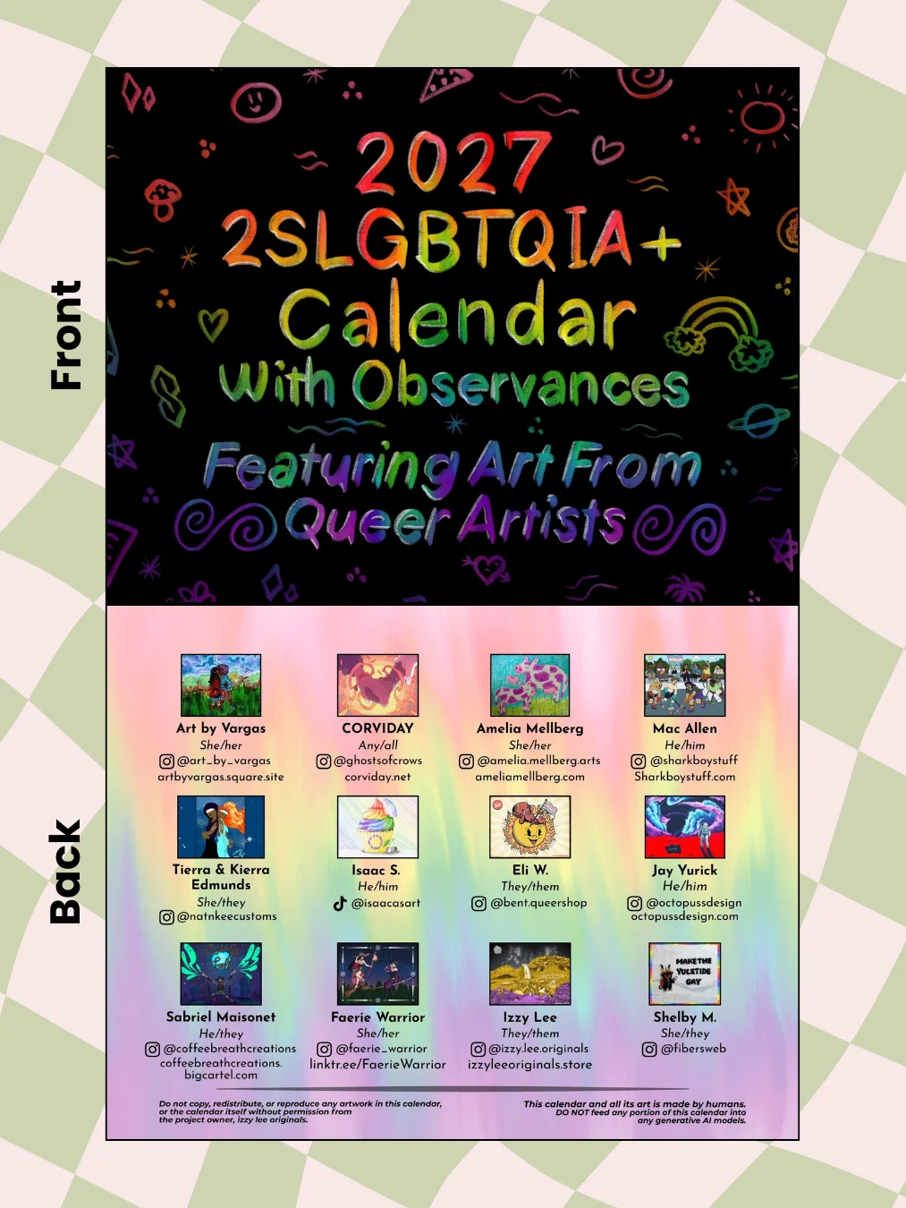 2027 2SLGBTQIA+ Calendar product image (1)