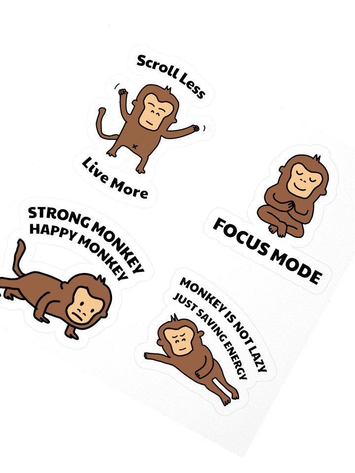 Monkey Motivation Sticker Pack product image (2)