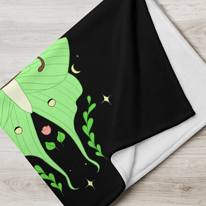 Lunar Moth Throw Blanket product image (7)