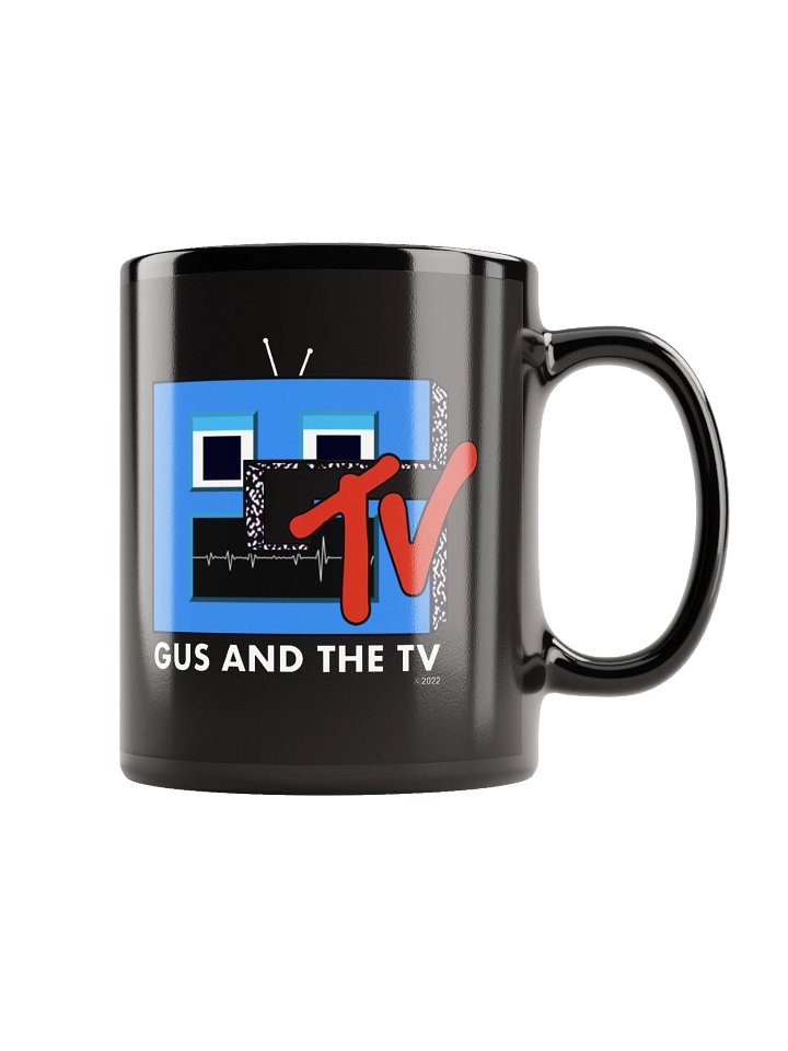 Gus and the TV - Black Mug product image (1)
