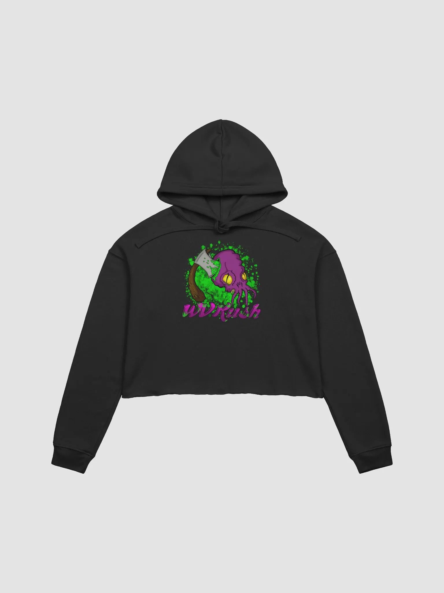 WVKush Cthulhu Logo Crop Hoodie product image (1)