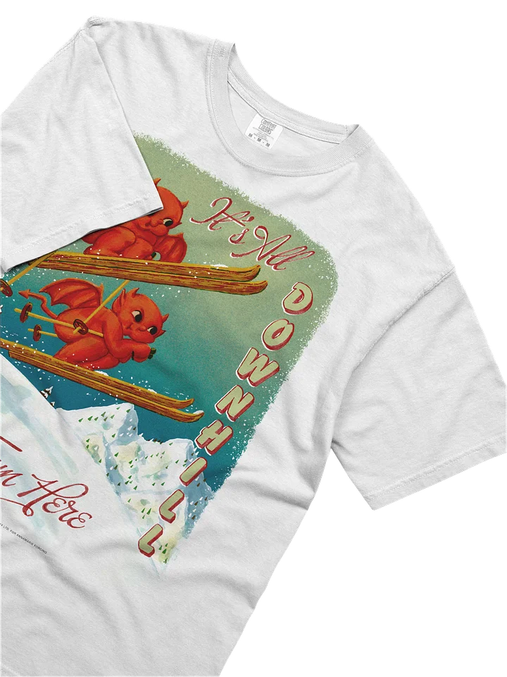 IT'S ALL DOWNHILL FROM HERE - T-SHIRT product image (2)