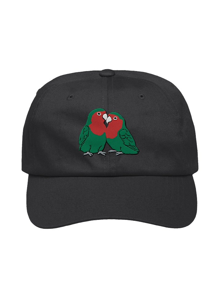 Rosy-faced Lovebird Embroidered Hat | Tropical Bird Cap product image (9)