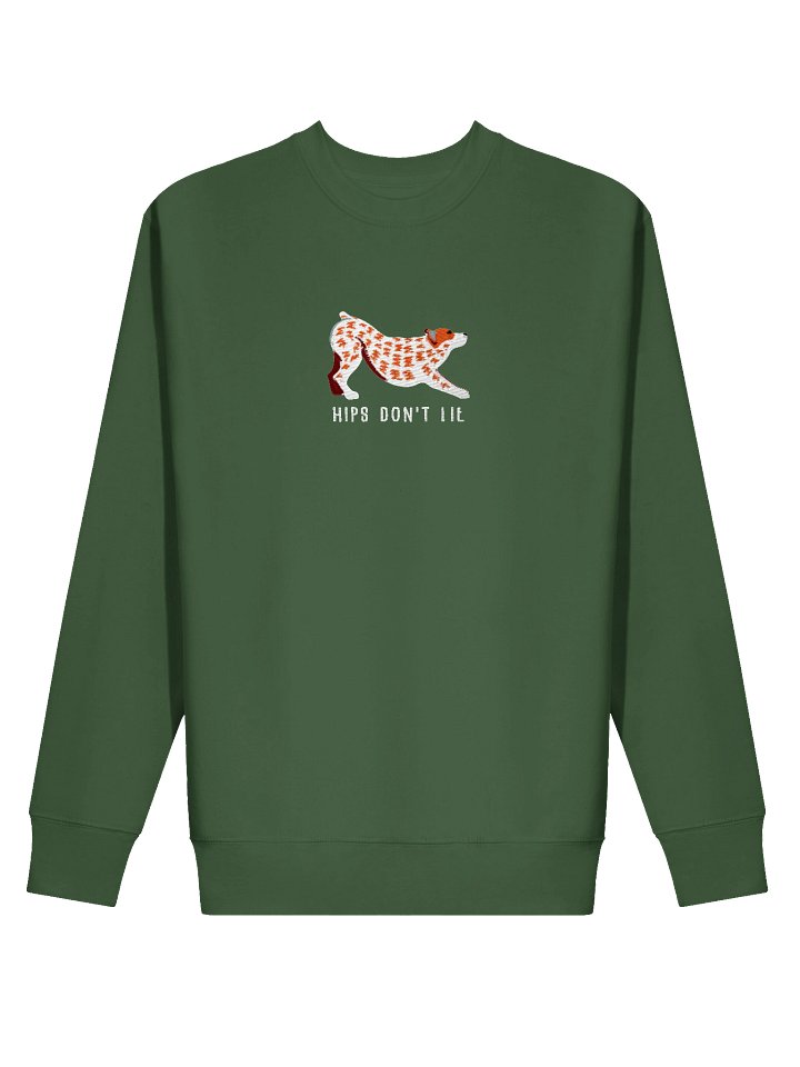 Hips Don't Lie Sweatshirt (Embroidered) of an Australian Cattle Dog(Red Heeler) product image (30)