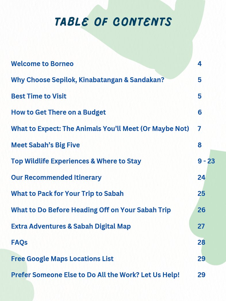 Backpacker’s Guide to Kinabatangan, Sepilok & Sandakan product image (2)
