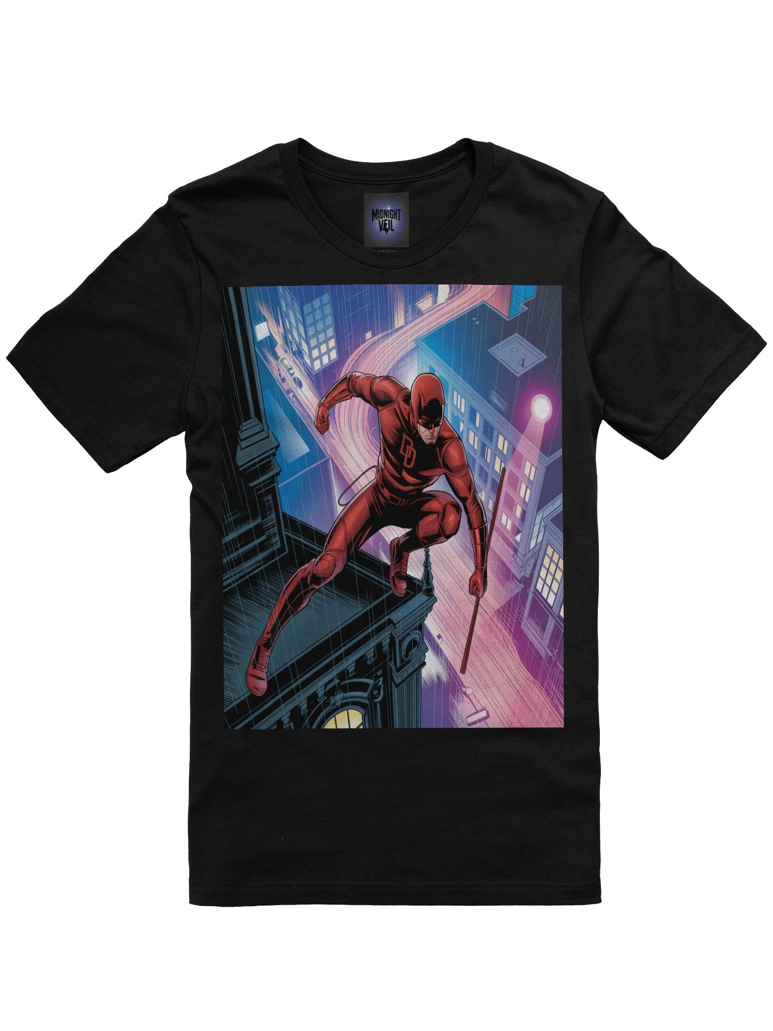 Daredevil's Neon Leap – Premium Supersoft T-Shirt product image (3)