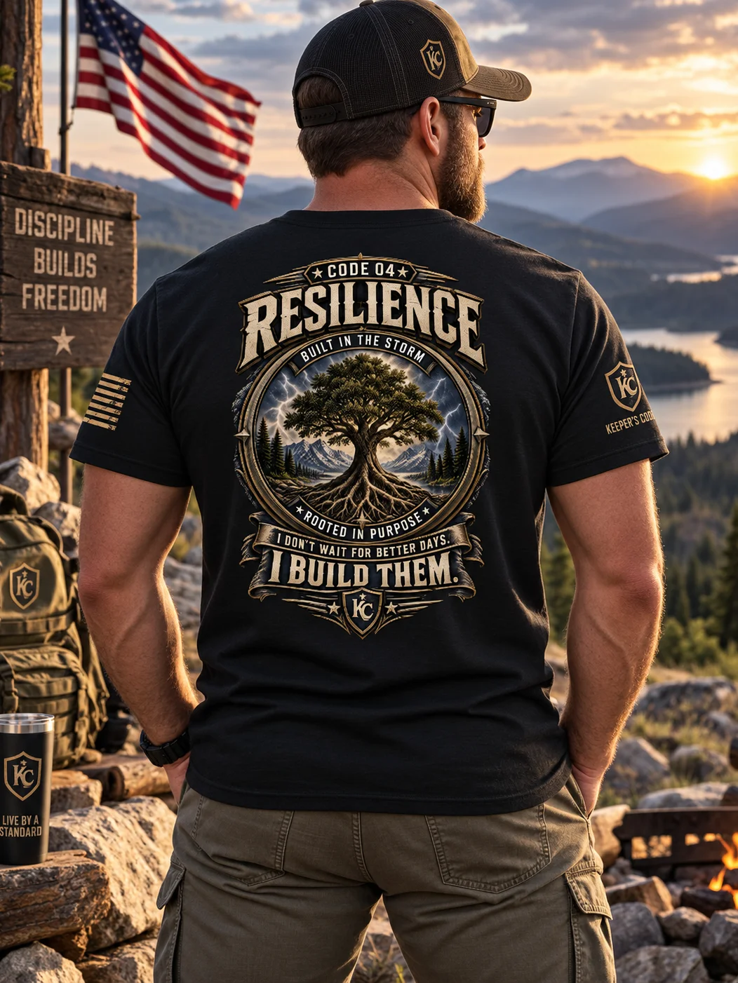 Keeper’s Code™ Men’s CODE 04 Resilience Deep Roots T-Shirt product image (2)