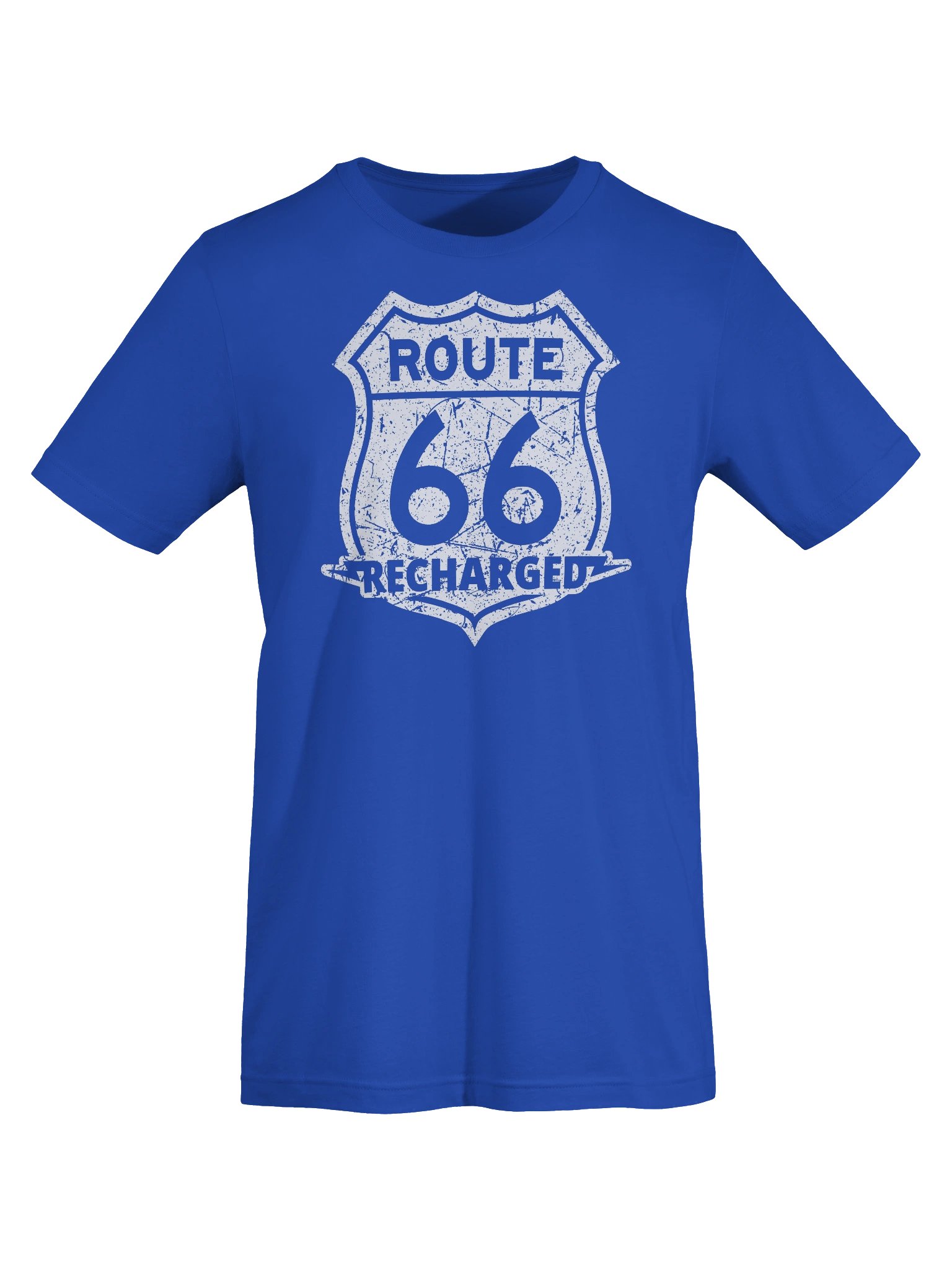 Route 66 Recharged - White Faded Shield (Unisex) product image (59)