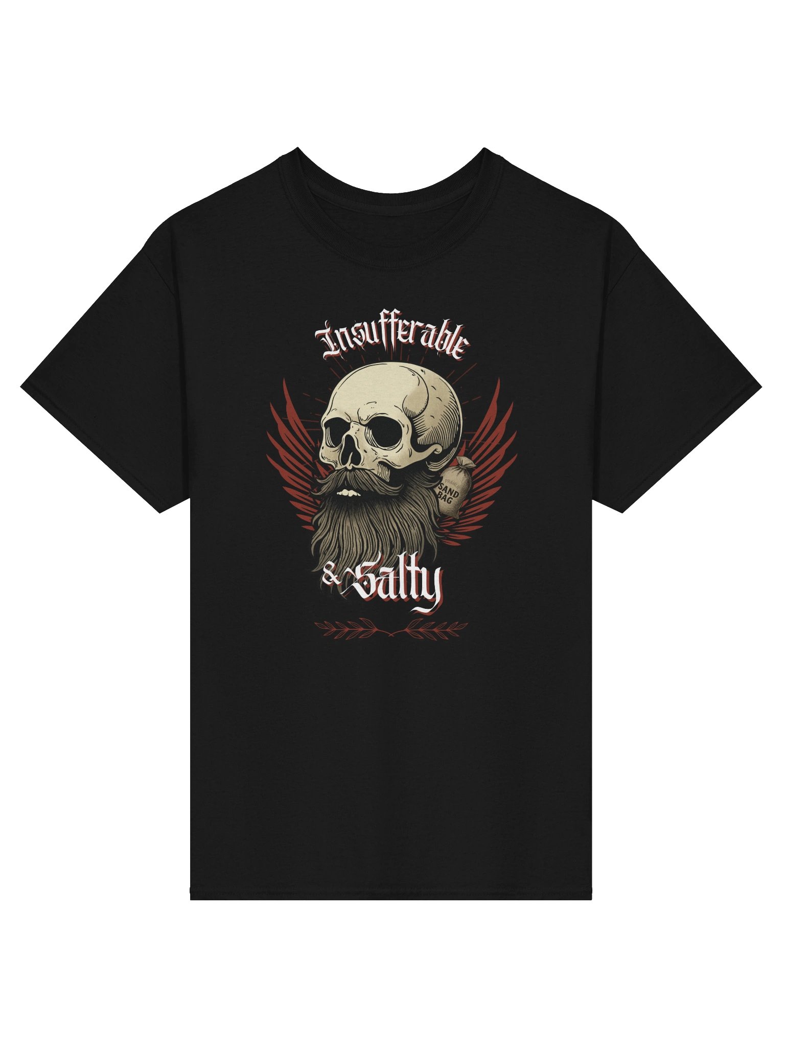 Insufferable & Salty - T Shirt - Black product image (1)