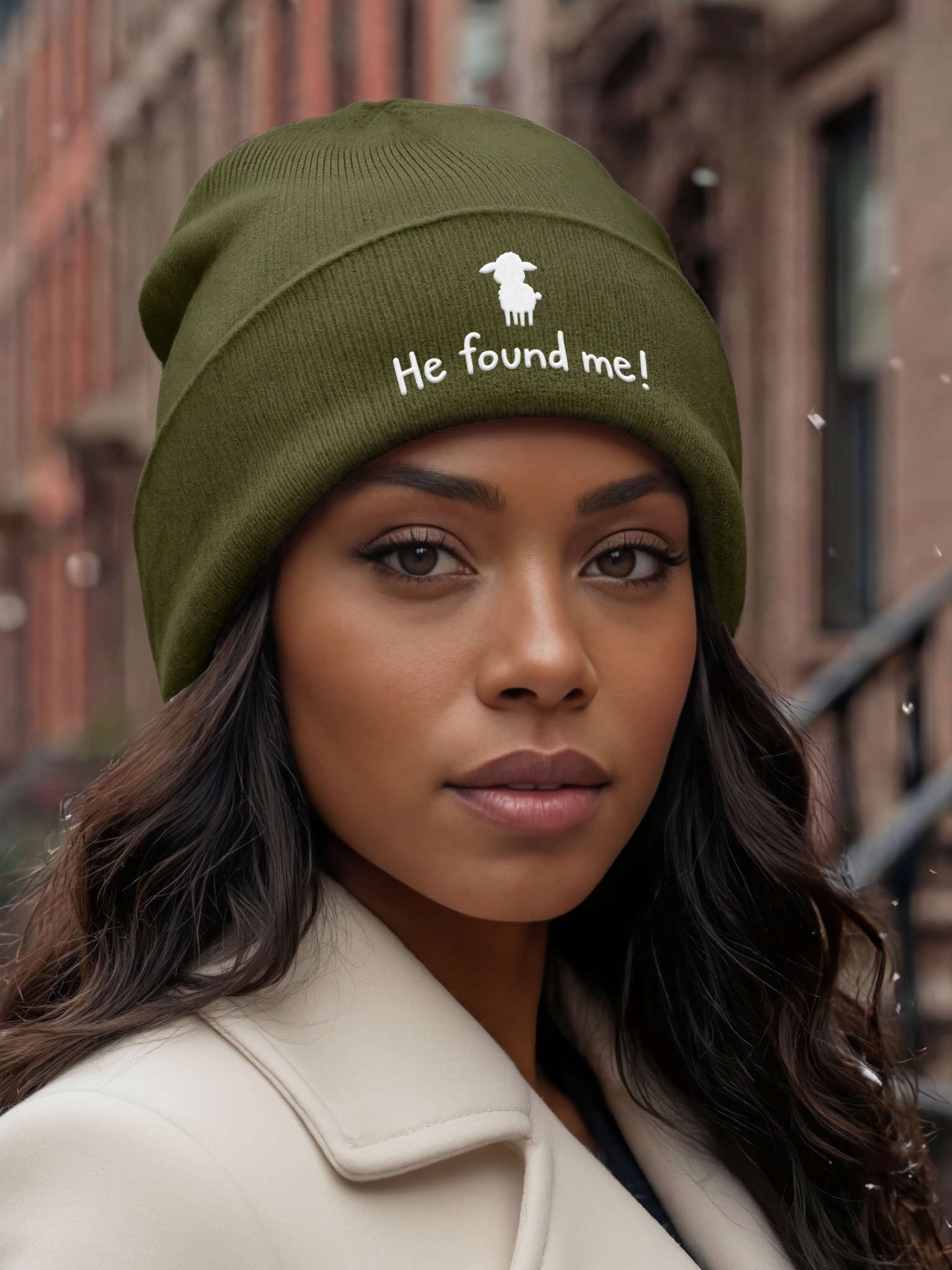 He found me! Embroidered Cuffed Beanie – Soft & Cozy Unisex Accessory for Everyday Elegance product image (7)