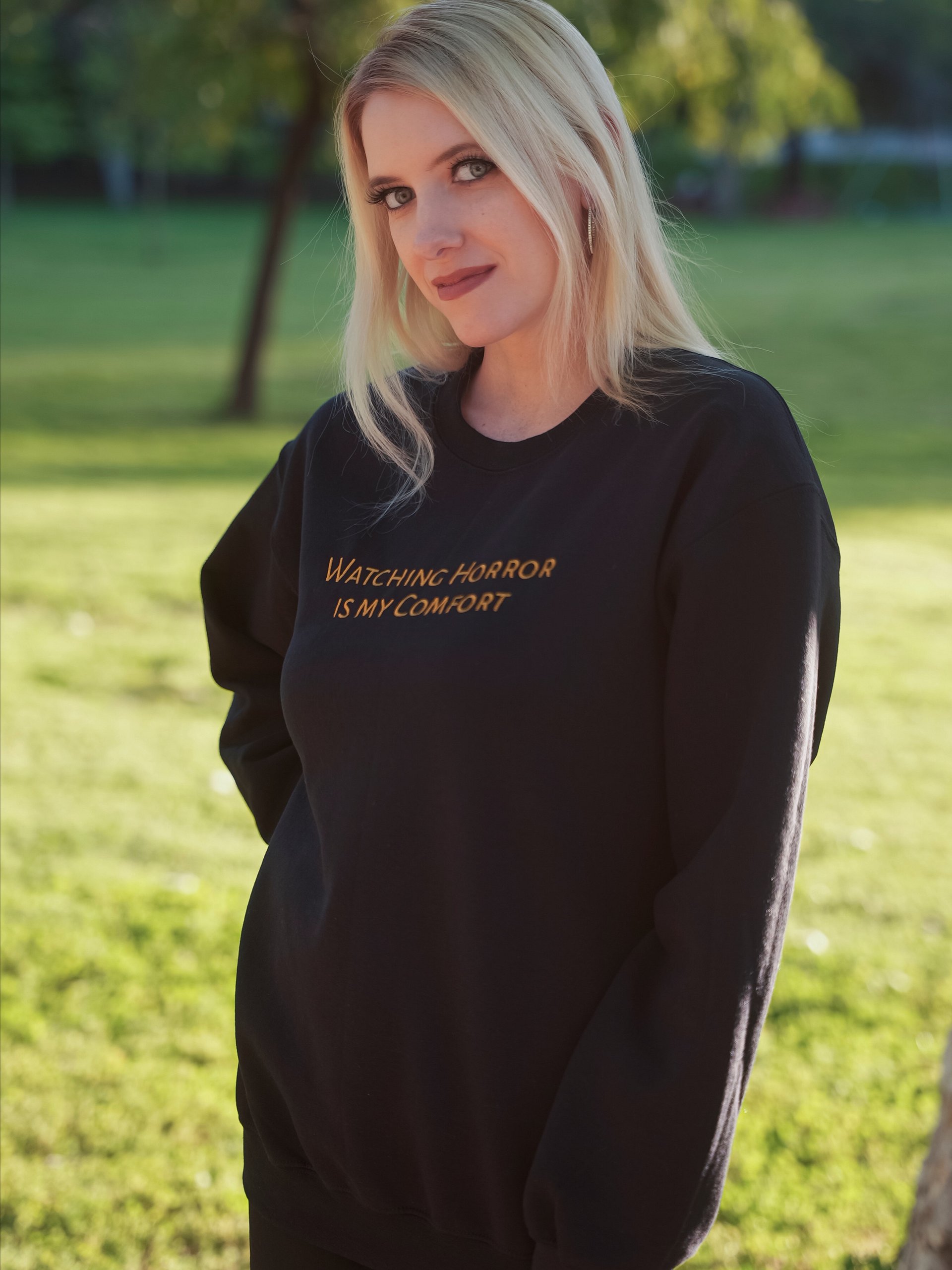 Watching Horror Is My Comfort Sweatshirt product image (2)