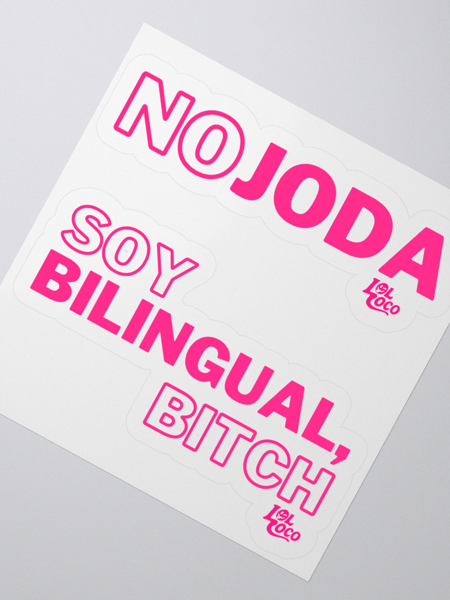 "No Joda" & "Soy Bilingual, Bitch" Sticky Combo product image (4)