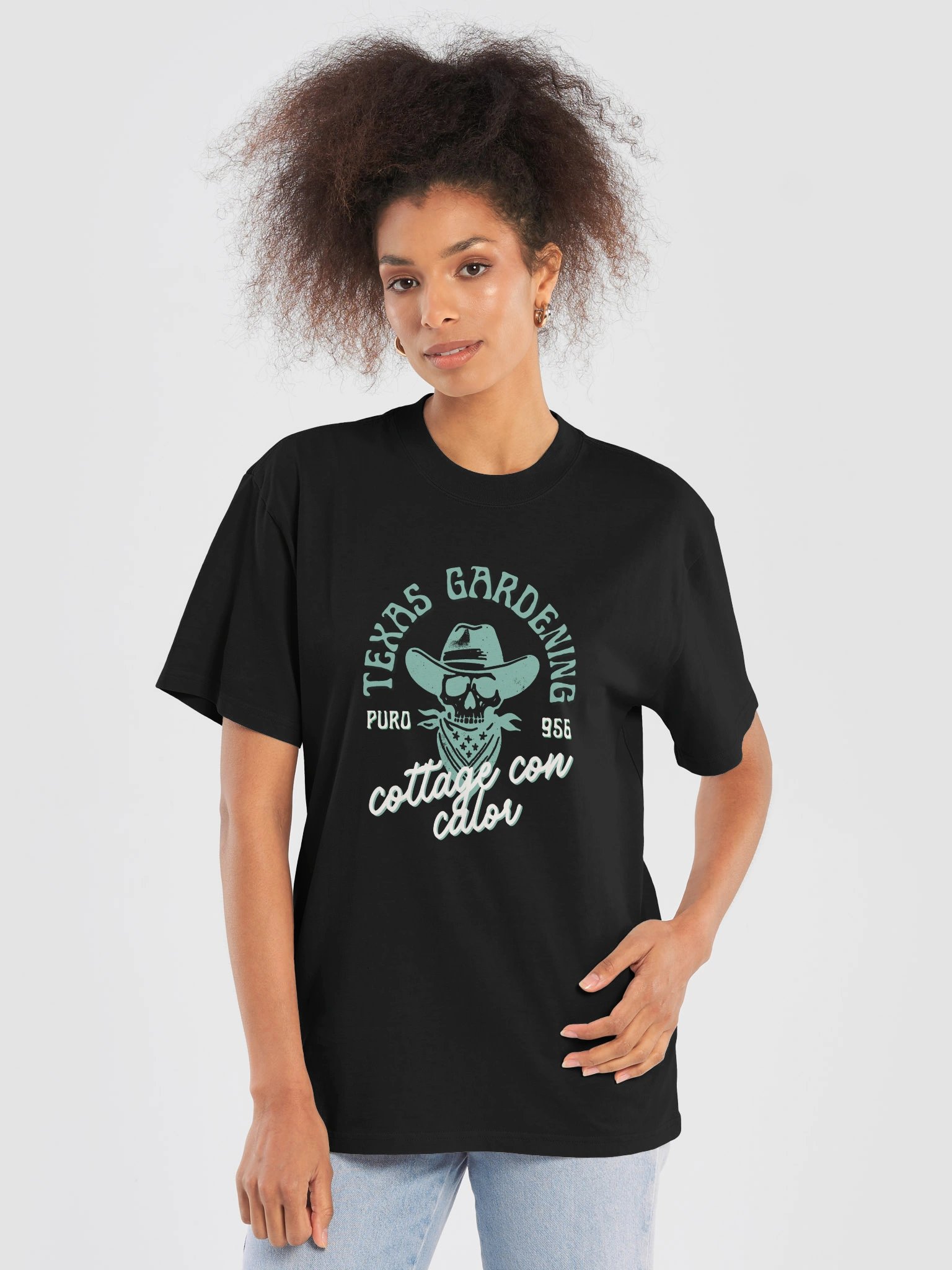 Cowboy Cottage Oversized Tee - Sage product image (5)