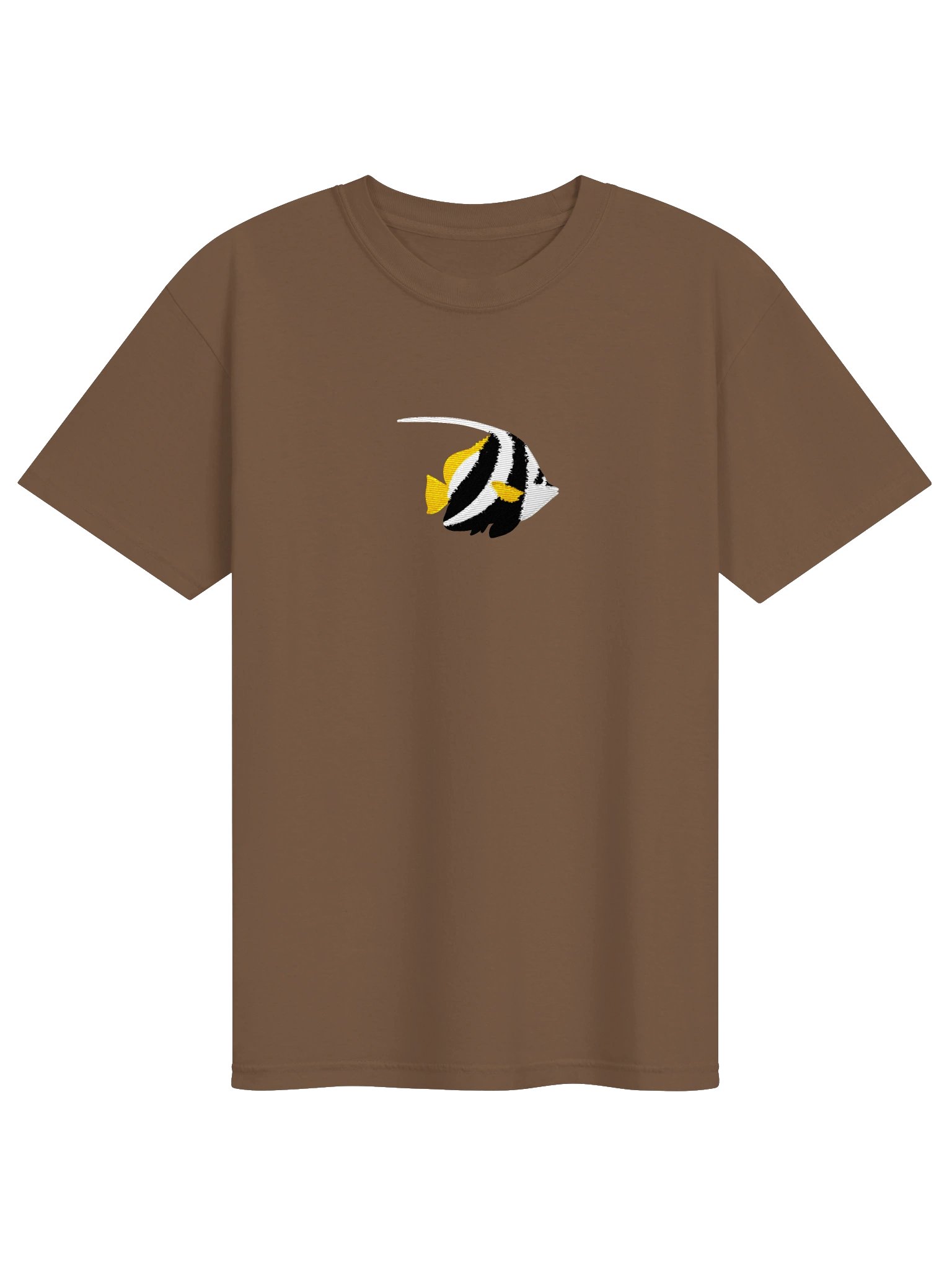 Bannerfish Embroidered Shirt | Reef Aquarium Fish Embroidery Tee | Saltwater Marine Fish Apparel product image (5)