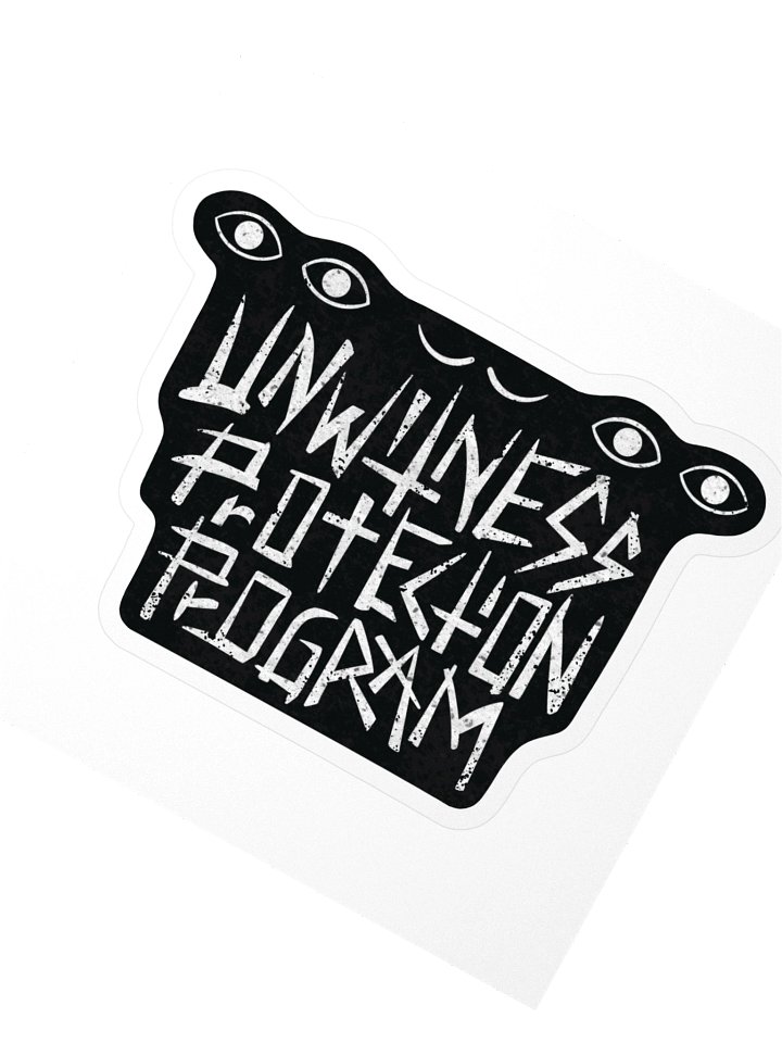 Unwitness Protection Program Logo Sticker product image (2)