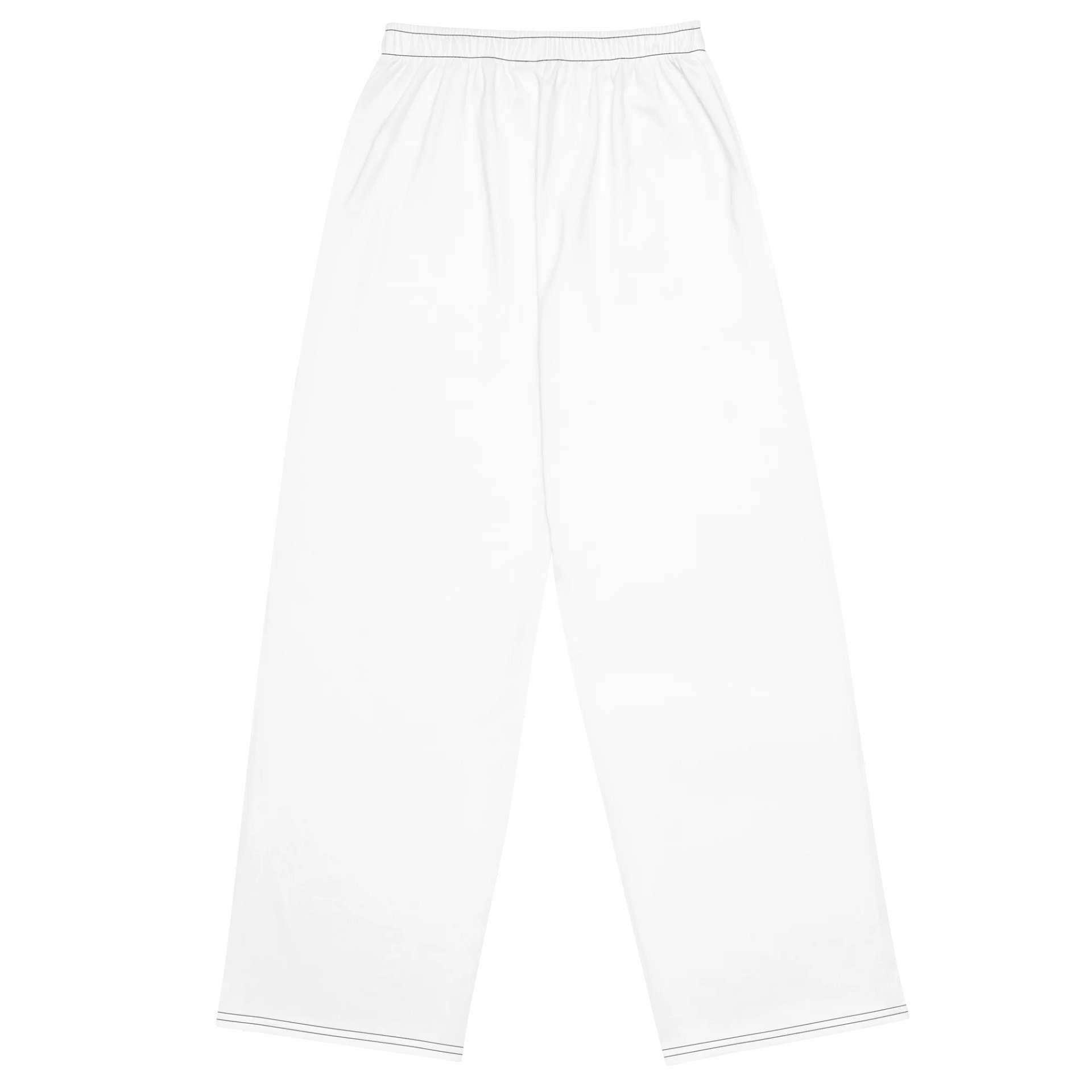 Krown - (Red on White) Unisex Wide Pants product image (2)