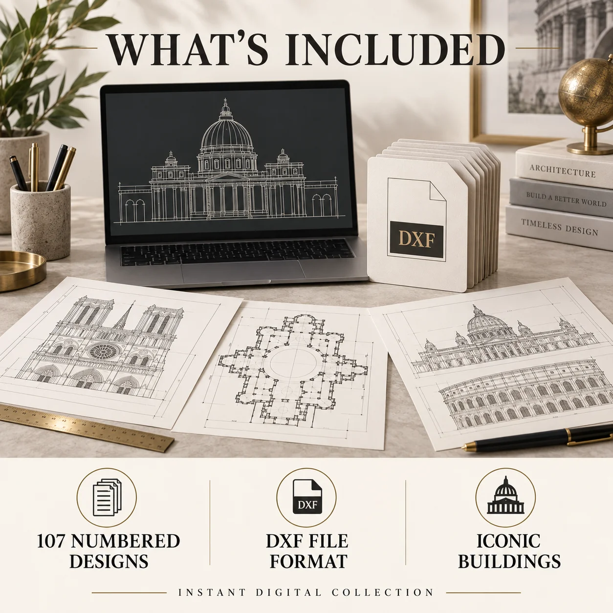 107 Laser Cut Models of World-Famous Buildings product image (3)