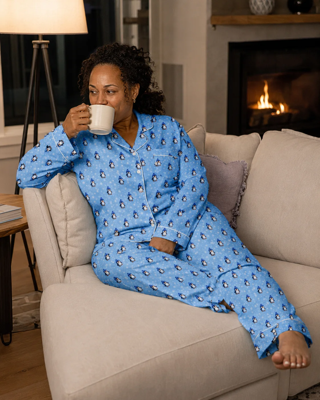 Max the Penguin Snowfall Women's Pajama Set product image (3)