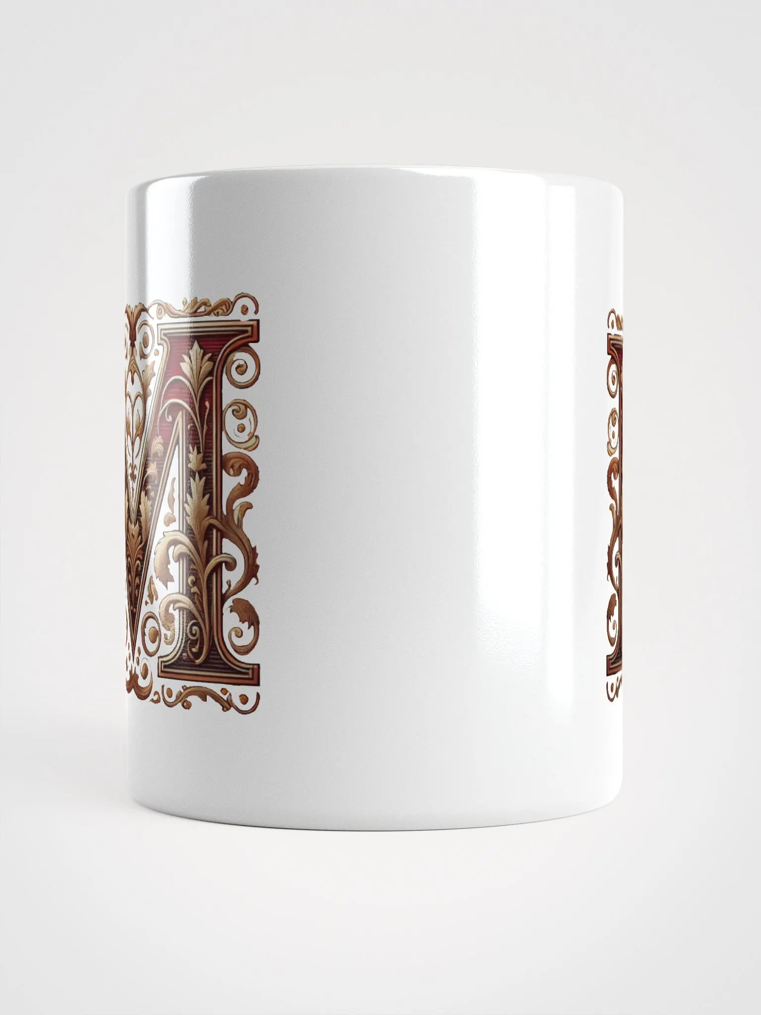 Vintage Floral Monogram Mug product image (13)