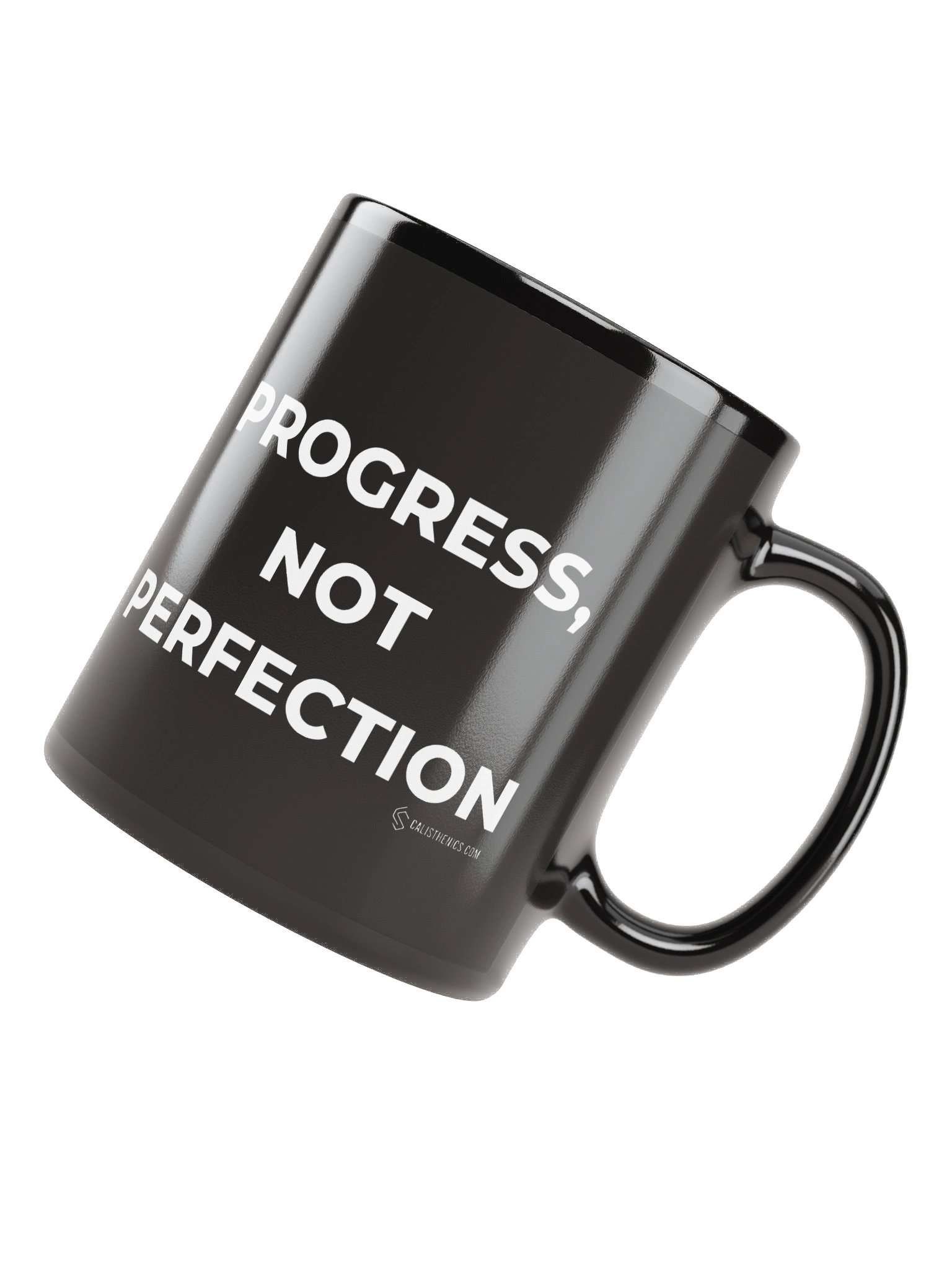 Progress, Not Perfection Mug (Black, Logo) product image (7)