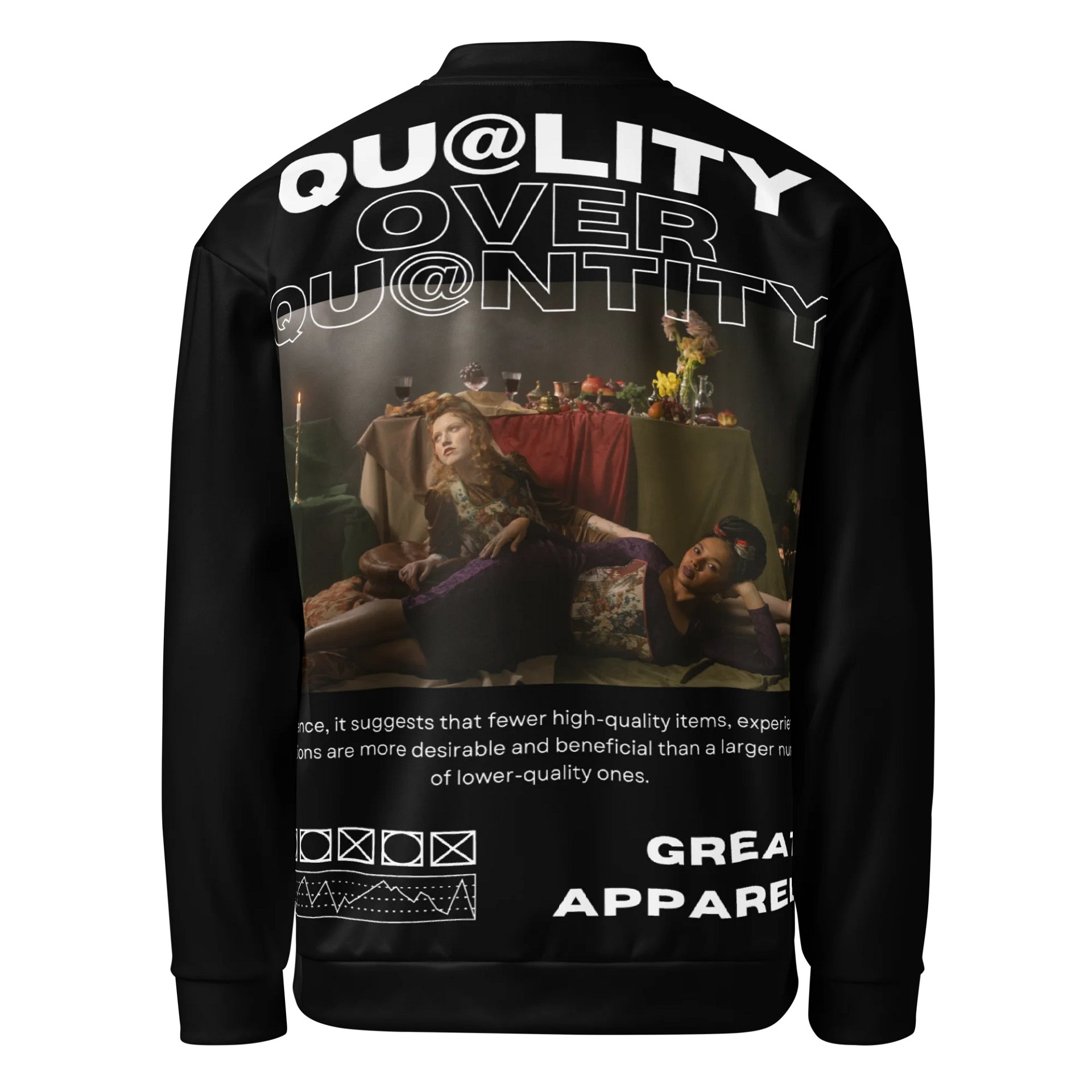 Vintage QOQ Track Jacket (Black) product image (2)