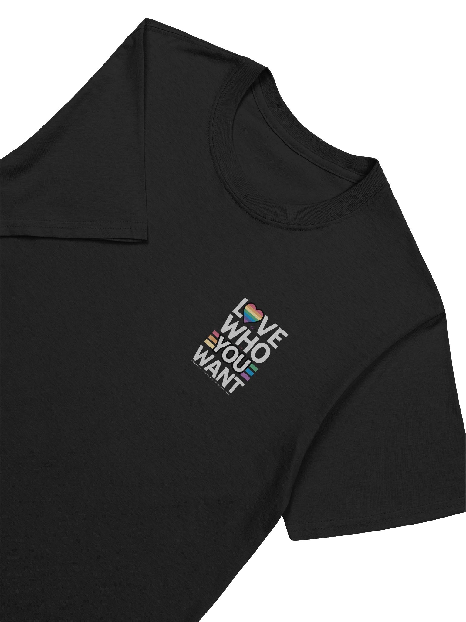LOVE Who You Want! Gildan Unisex Softstyle T-shirt_EQALL® Essentials_PRIDE product image (63)