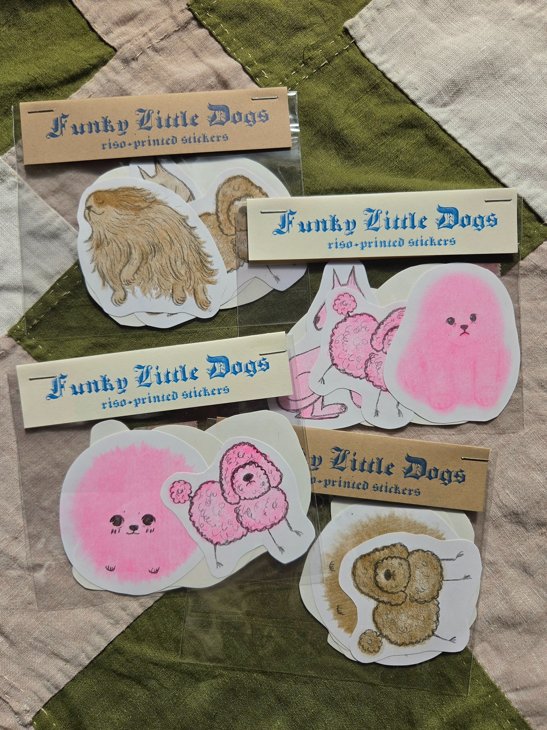 Funky Little Dogs Riso Sticker Pack product image (2)