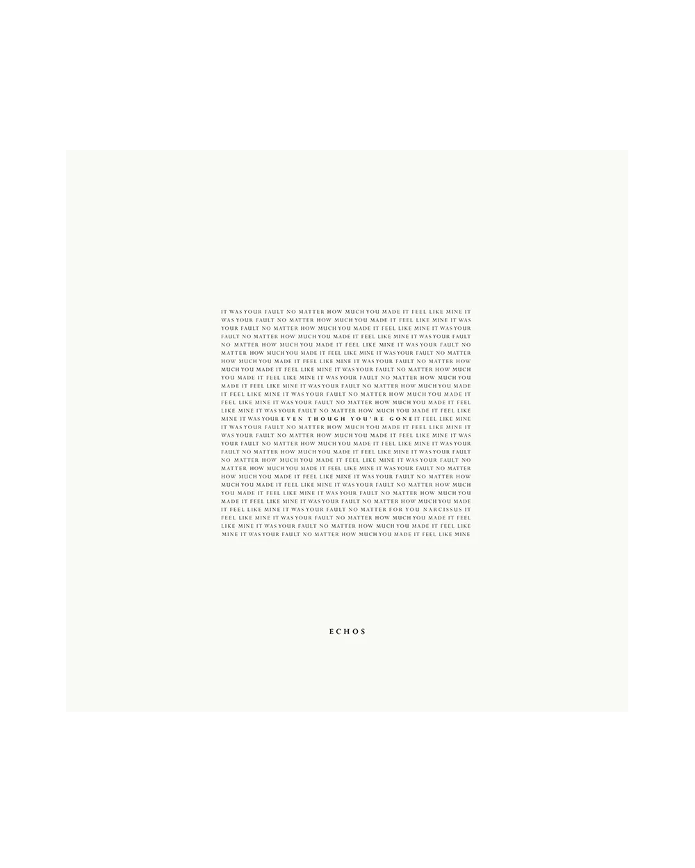 Echos - Even though you’re gone (vinyl) product image (3)