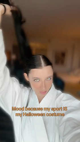 Everyone dressing up, me just going to practice! 👻🥋

#martialartist #karate #femalemartialartist #karatecostume #blackbelt