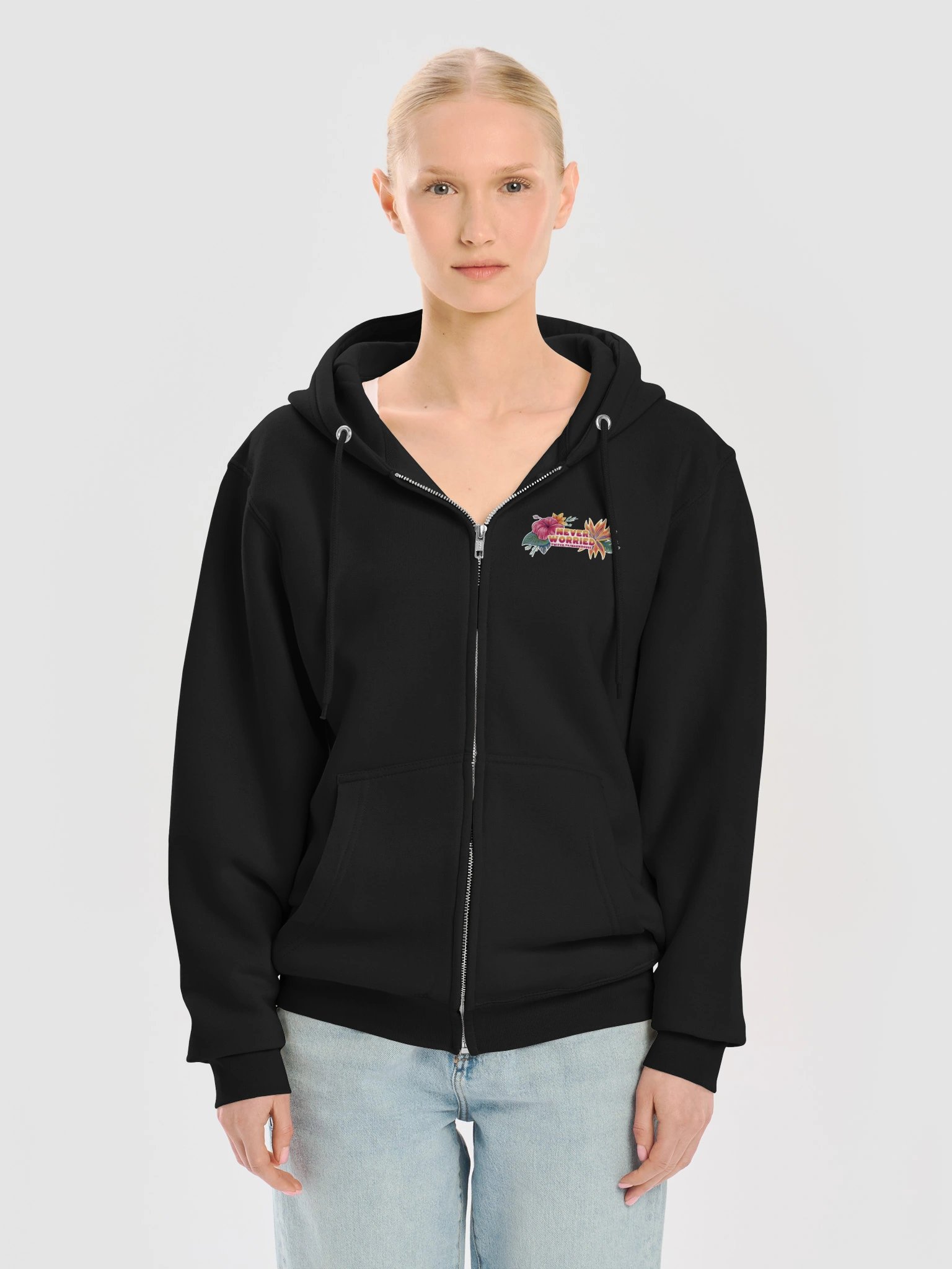 Never Worried Zipper Hoodie Swag product image (86)