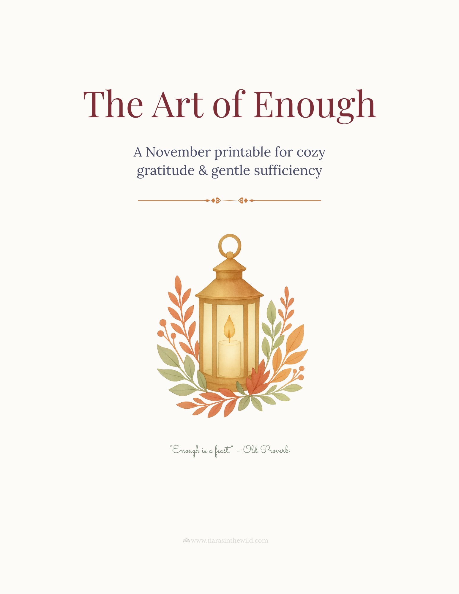 The Art of Enough November bundle product image (2)