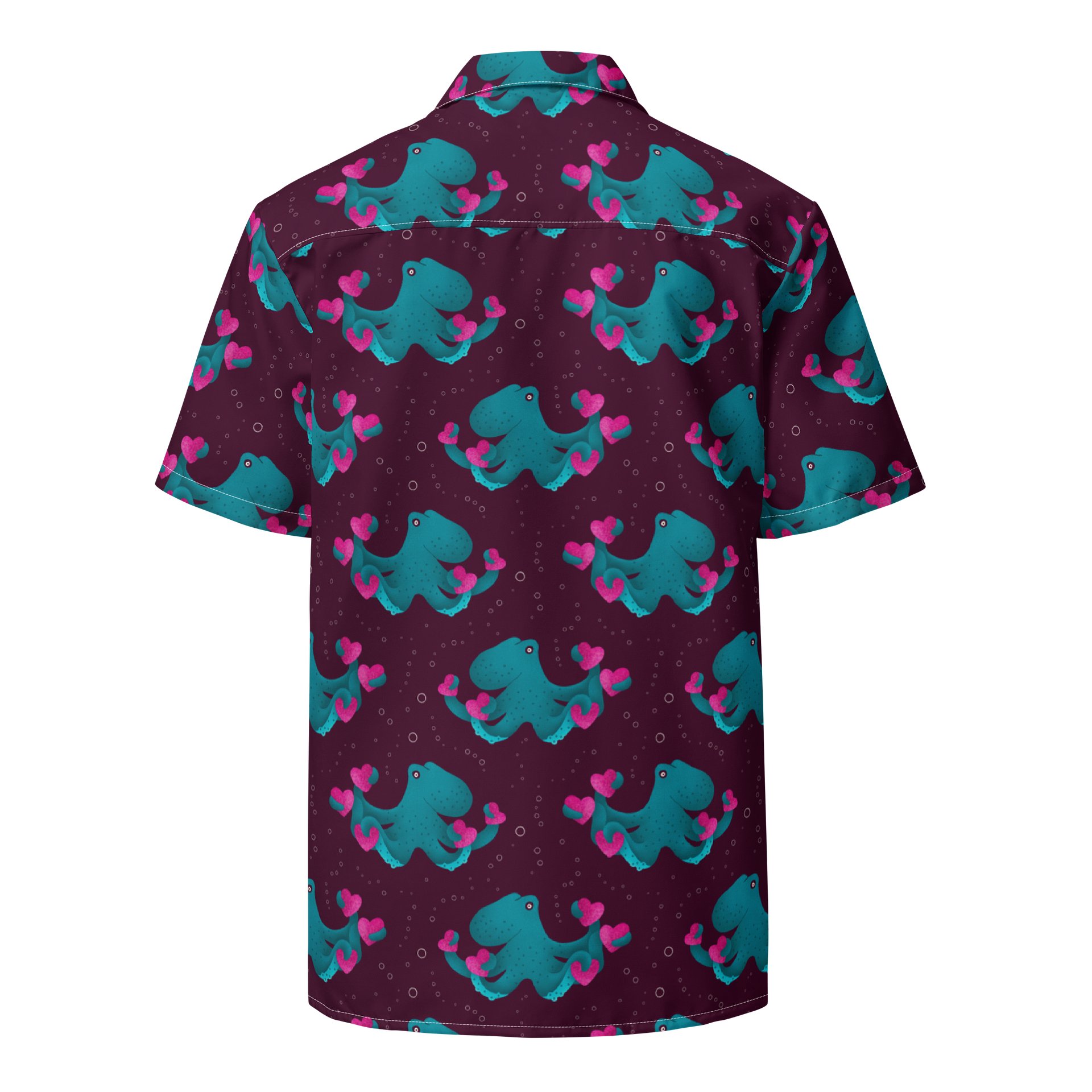 Octopus and Hearts Hawaiian Shirt product image (2)