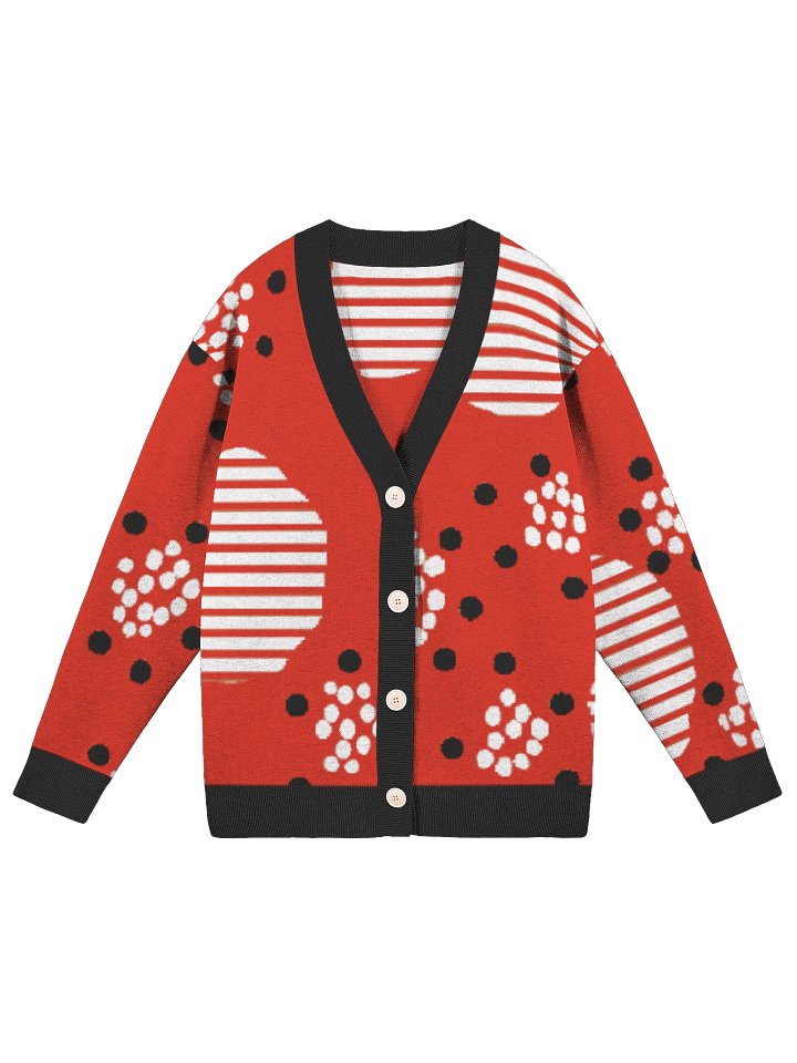 Geometric Fusion Knitted Cardigan product image (2)
