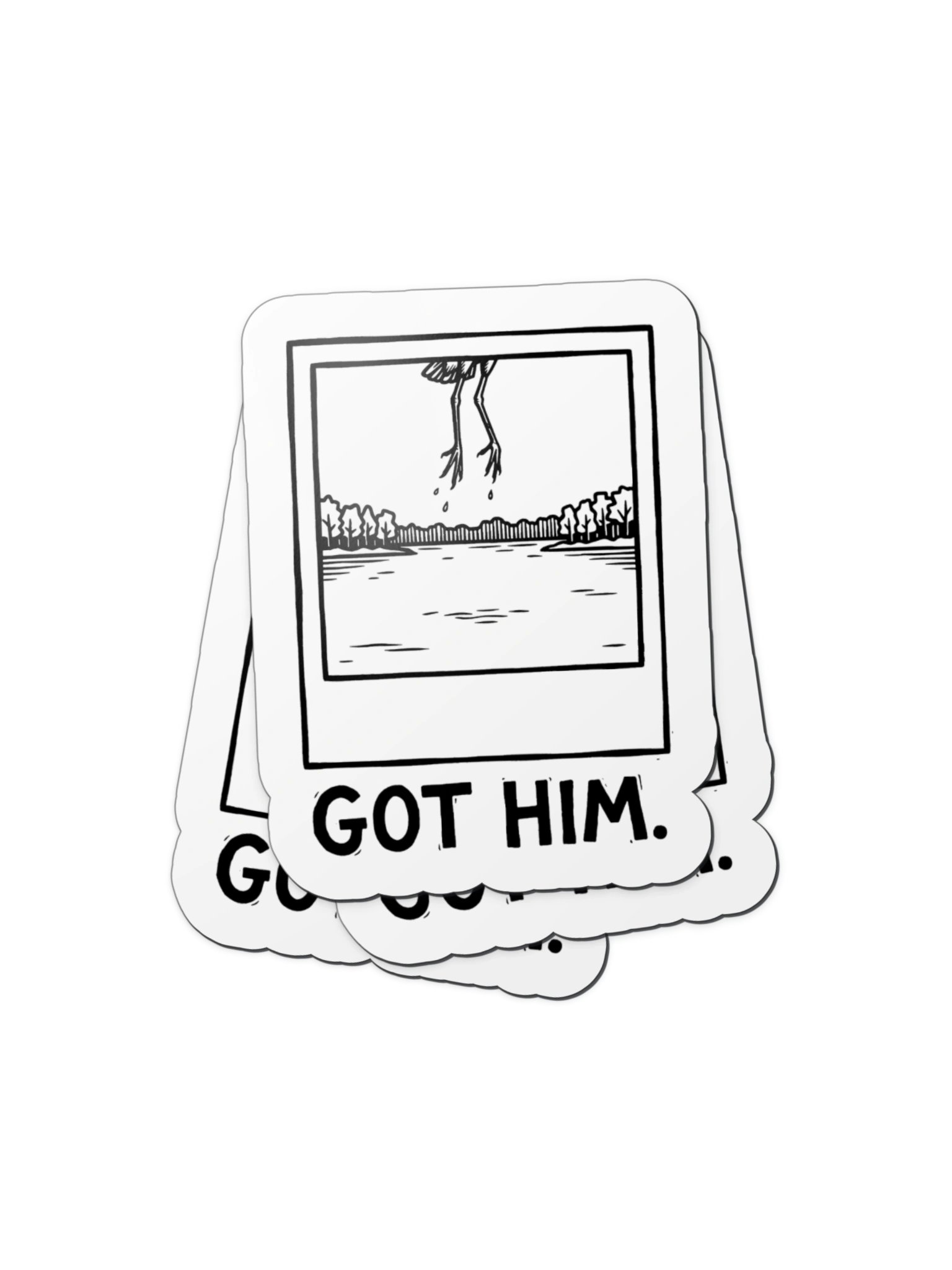 Got Him. Heron Photo Magnet product image (2)
