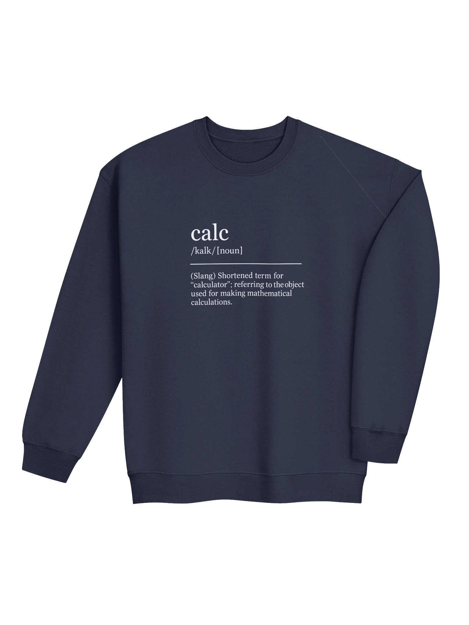 Calc is Short for... Men's Crew Neck - Dark product image (12)