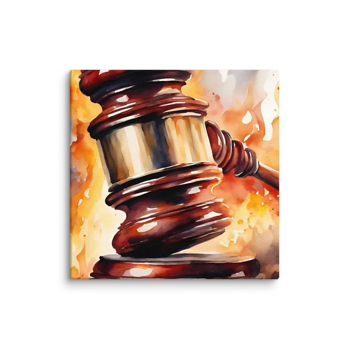 Flaming Justice Canvas product image (1)